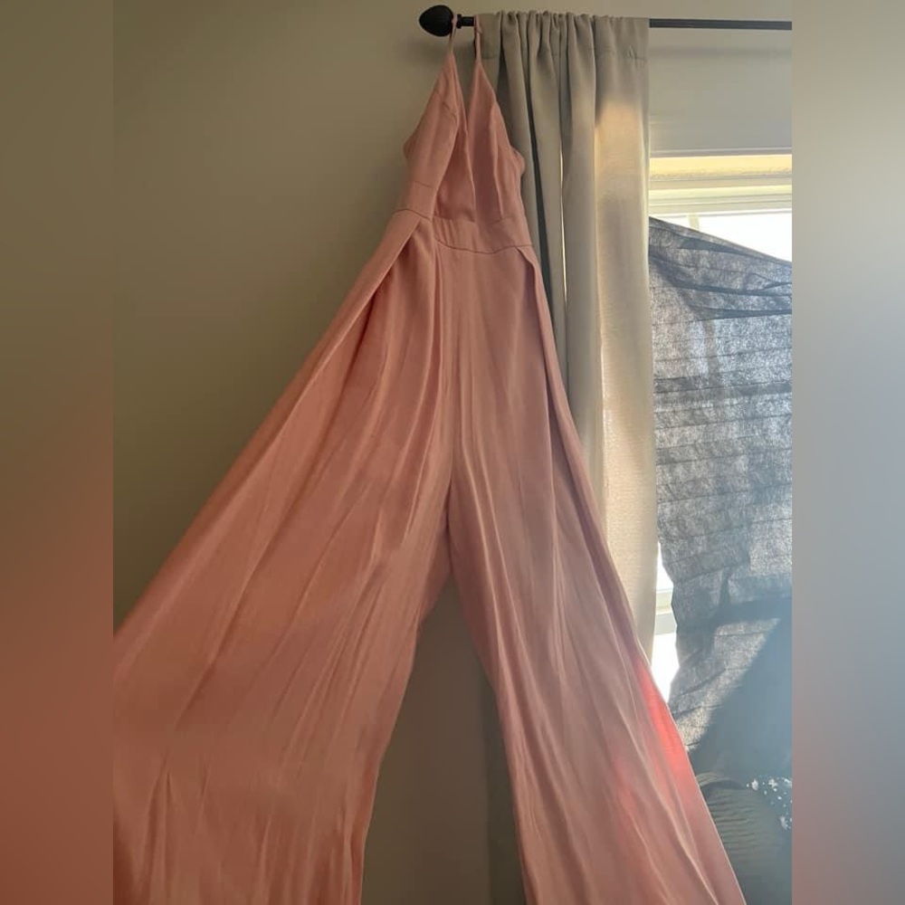 Boutique jumpsuit light pink and cutout back